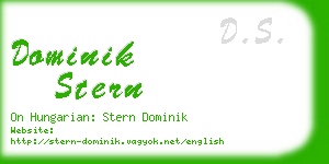 dominik stern business card